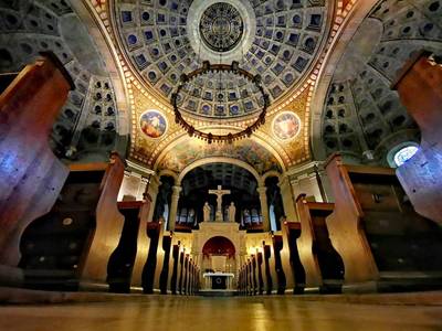 Quelle: ChristusFriedenGemeinde Bild vom Innenraum der Christuskirche
