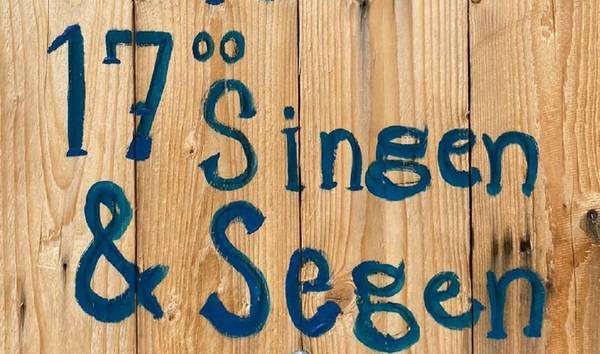 Schild singen und segen